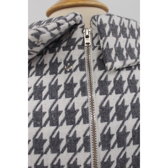 JessaKae Nancy Dress Large midi gray white houndstooth Classic Elegant Preppy - Picture 8 of 13